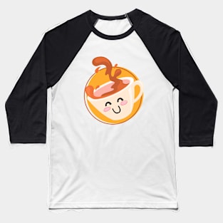 Cute Coffee Mug Smiling Baseball T-Shirt